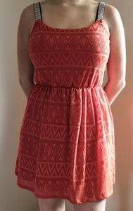 Orange juniors dress